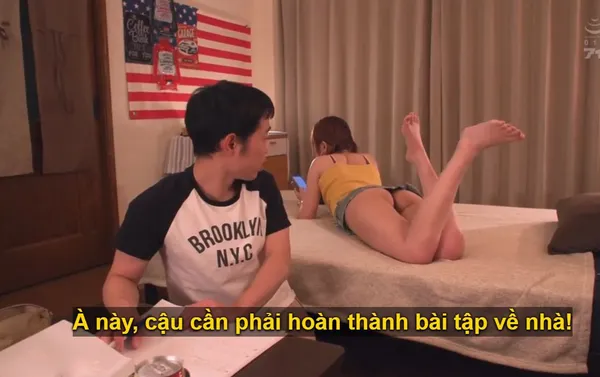 gái hentai ở nhà làm bài tập cũng không yên với nhỏ bạn thân chuyên “chăn chuối”